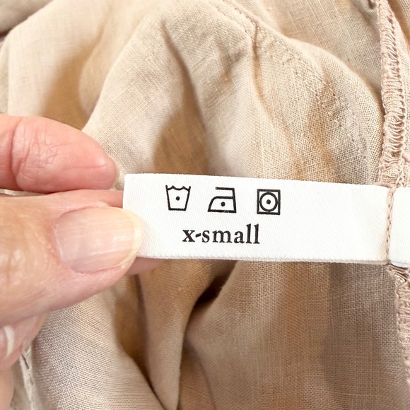 Matteo Los Angeles Linen Flight Suit Jumpsuit XS Dusty Rose Utility Boiler Suit - Picture 6 of 16